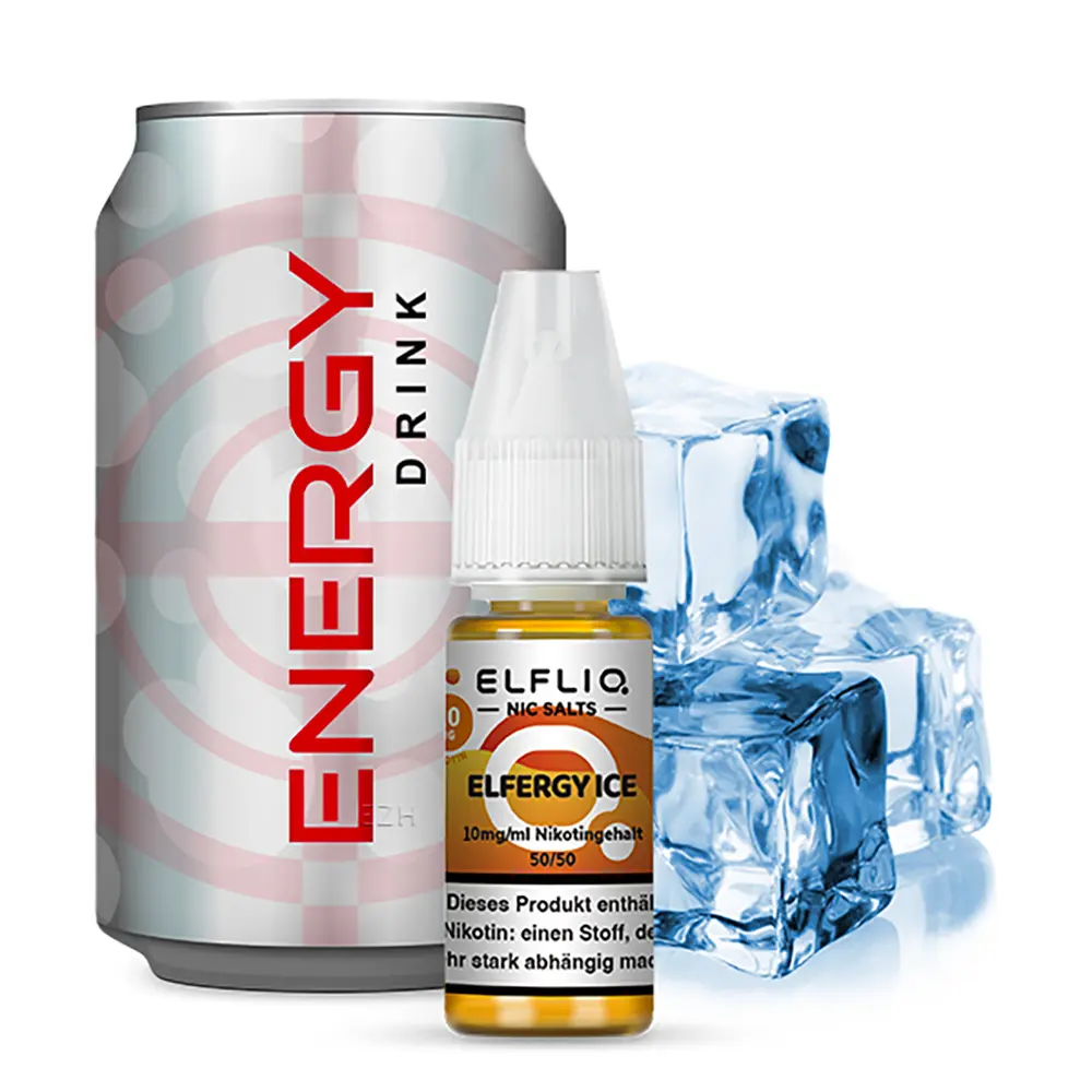Elfliq by Elfbar Nikotinsalz - Elfergy Ice - Liquid 10mg 10ml - Elfliq by Elfbar Nikotinsalz - Elfergy Ice - Liquid 10mg 10ml -