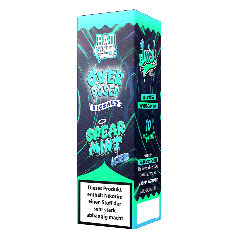 Bad Candy Nikotinsalz - Spearmint Iced - Overdosed 10ml Liquid 20mg 