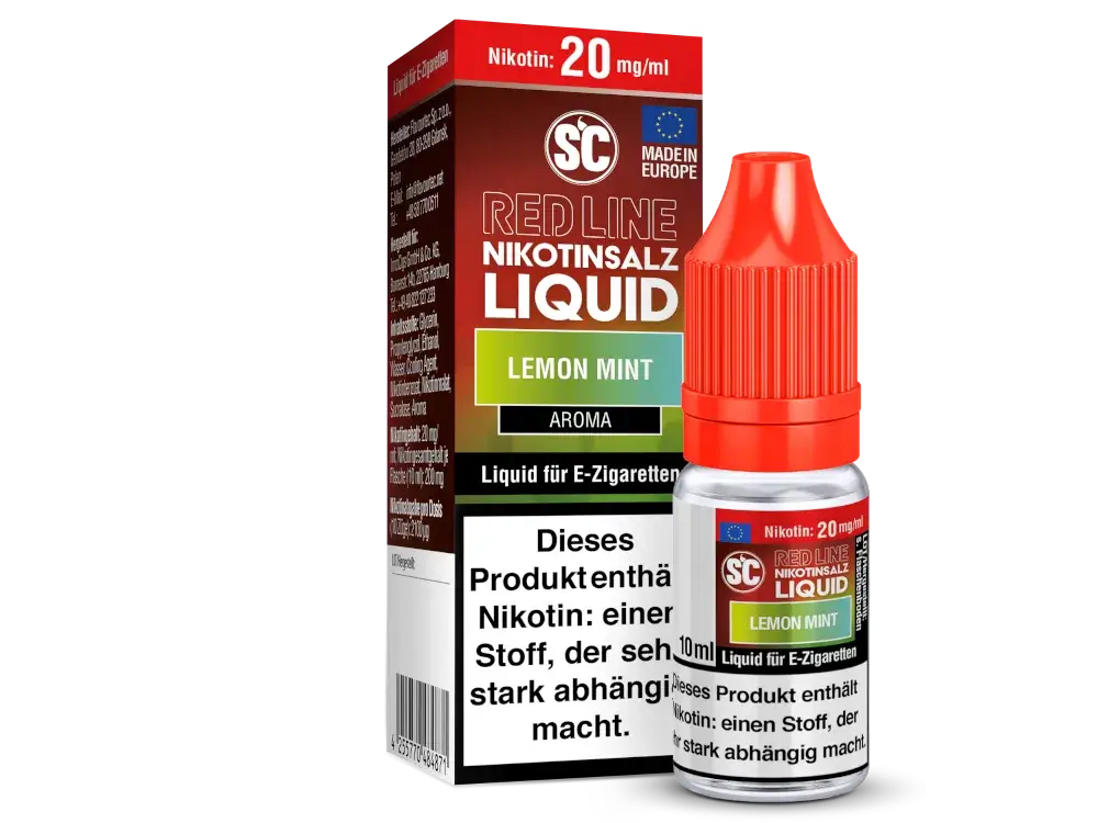 SC Red Line - Lemon Mint 10ml Nikotinsalz Liquid