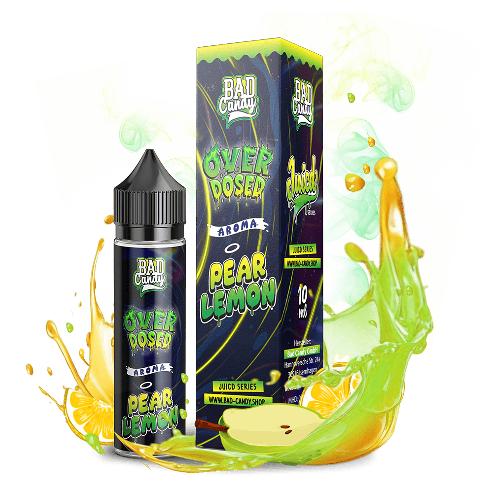 Bad Candy Longfill - Pear Lemon - Overdosed 10ml Aroma in 60 ml Flasche Bad Candy Longfill - Pear Lemon - Overdosed 10ml Aroma in 60 ml Flasche