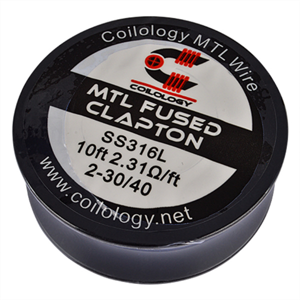 Coilology MTL Fused Clapton SS316L Spule (10ft) 2-30/40 Coilology MTL Fused Clapton SS316L Spule (10ft) 2-30/40