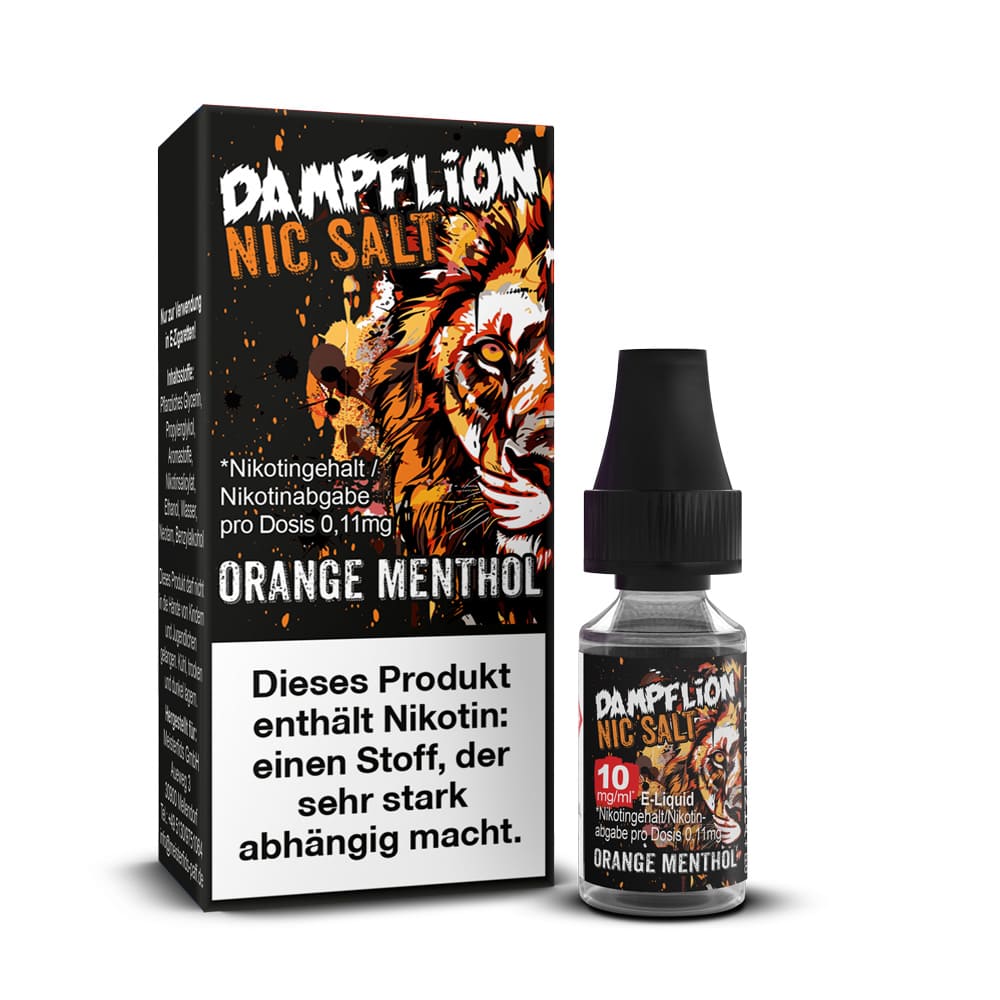 Dampflion Intense Nikotinsalz - Orange Menthol- 10ml Liquid 10mg C Dampflion Intense Nikotinsalz - Orange Menthol- 10ml Liquid 10mg C