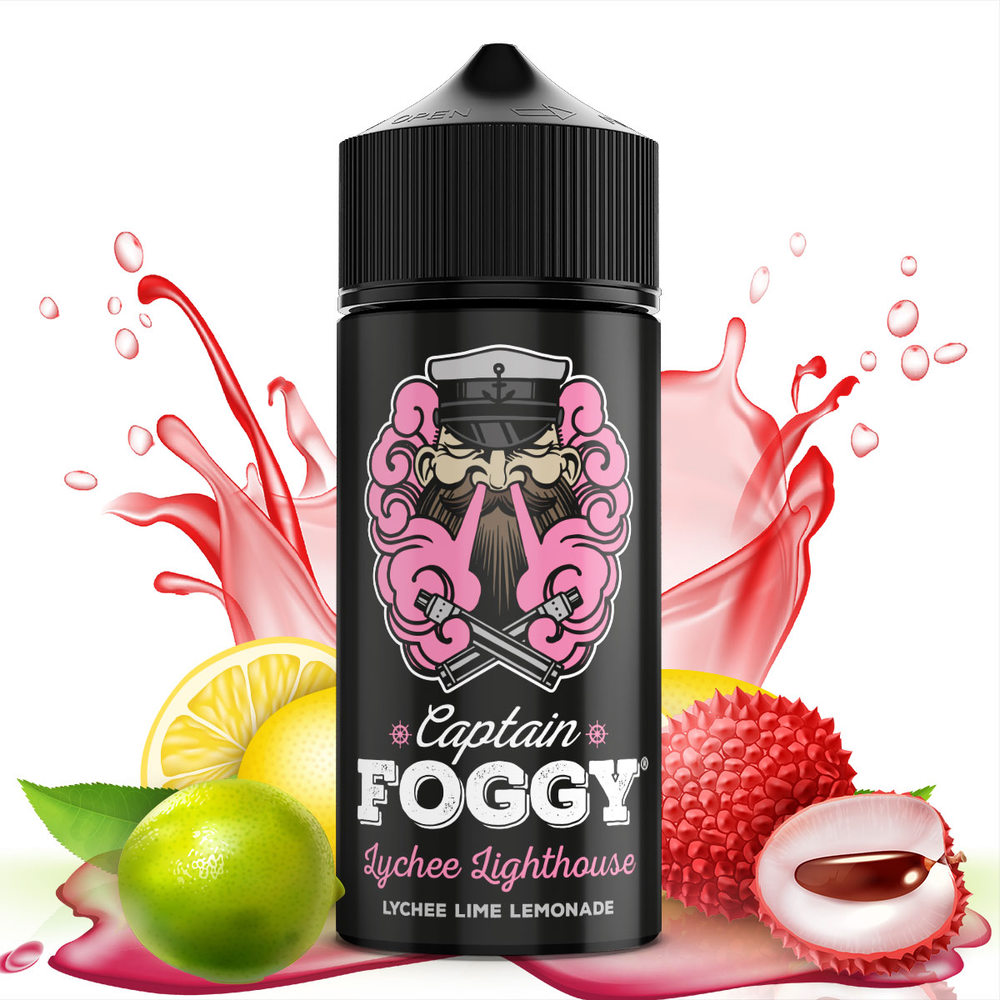 Captain Foggy Longfill - Lychee Lighthouse - 10ml Aroma in 60ml Flasche 