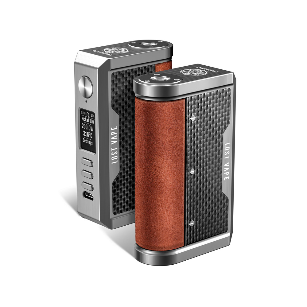 Lost Vape Centaurus DNA 250C Mod - ss/Cowhide - Tactile Carbon Fiber Lost Vape Centaurus DNA 250C Mod - ss/Cowhide - Tactile Carbon Fiber