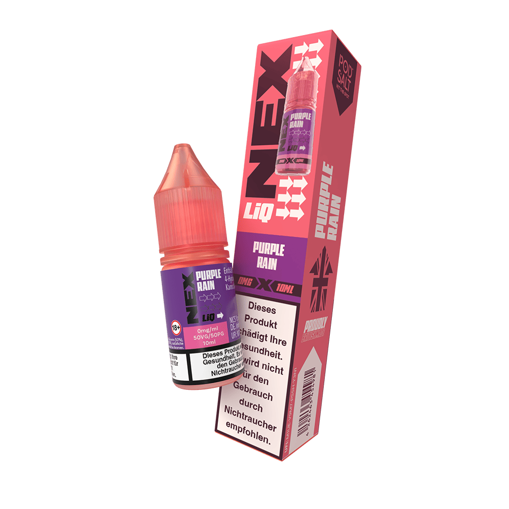 Nex Liq Nikotinsalz - Purple Rain - 0mg Liquid 10ml  C