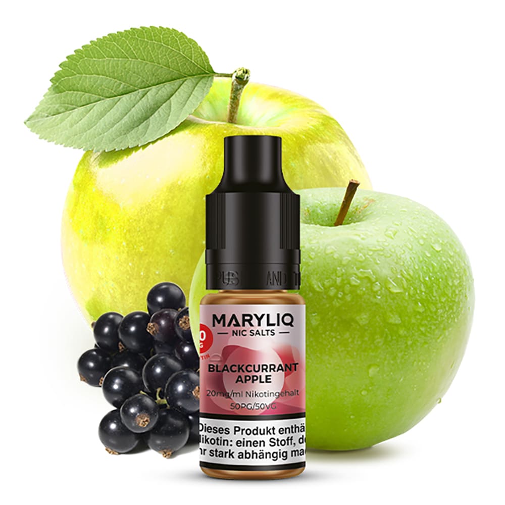 Maryliq Nikotinsalz - Blackcurrant Apple - 20mg 10ml  Maryliq Nikotinsalz - Blackcurrant Apple - 20mg 10ml