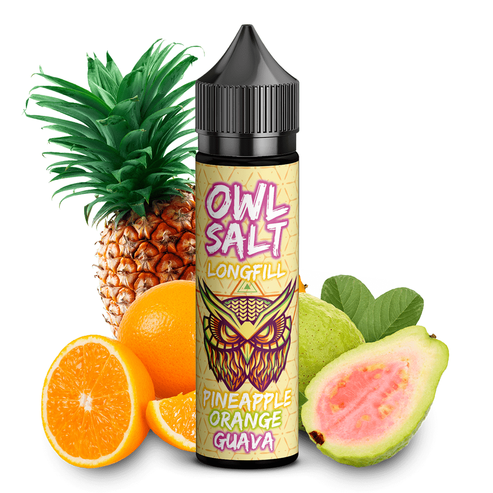 OWL Salt Aroma Longfill - Pineapple Orange Guava - 10ml in 60ml Flasche OWL Salt Aroma Longfill - Pineapple Orange Guava - 10ml in 60ml Flasche