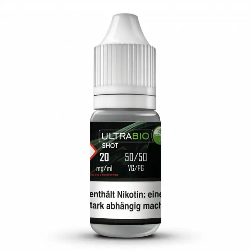 Ultrabio Nikotin Shot 50PG/50VG 20mg/ml - Der Ideale Nikotinshot zum Mischen deiner Liquids!  Ultrabio Nikotin Shot 50PG/50VG 20mg/ml