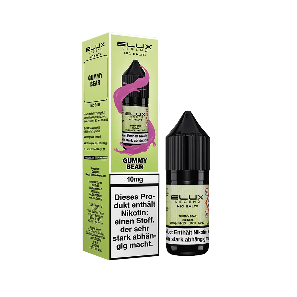 Elux - Gummy Bear 10ml Nikotinsalz Liquid