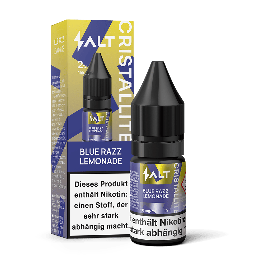 SALT Cristallite Nikotinsalz - Blue Razz Lemonade - 10ml Liquid 20mg C SALT Cristallite Nikotinsalz - Blue Razz Lemonade - 10ml Liquid 20mg C