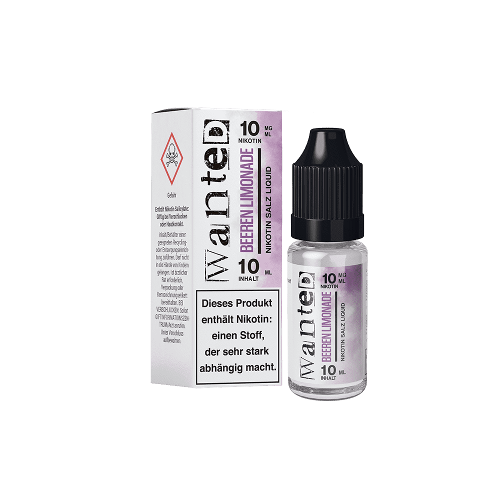 Wanted Beeren Limonade 10mg Overdosed 10ml Nikotinsalzliquid 