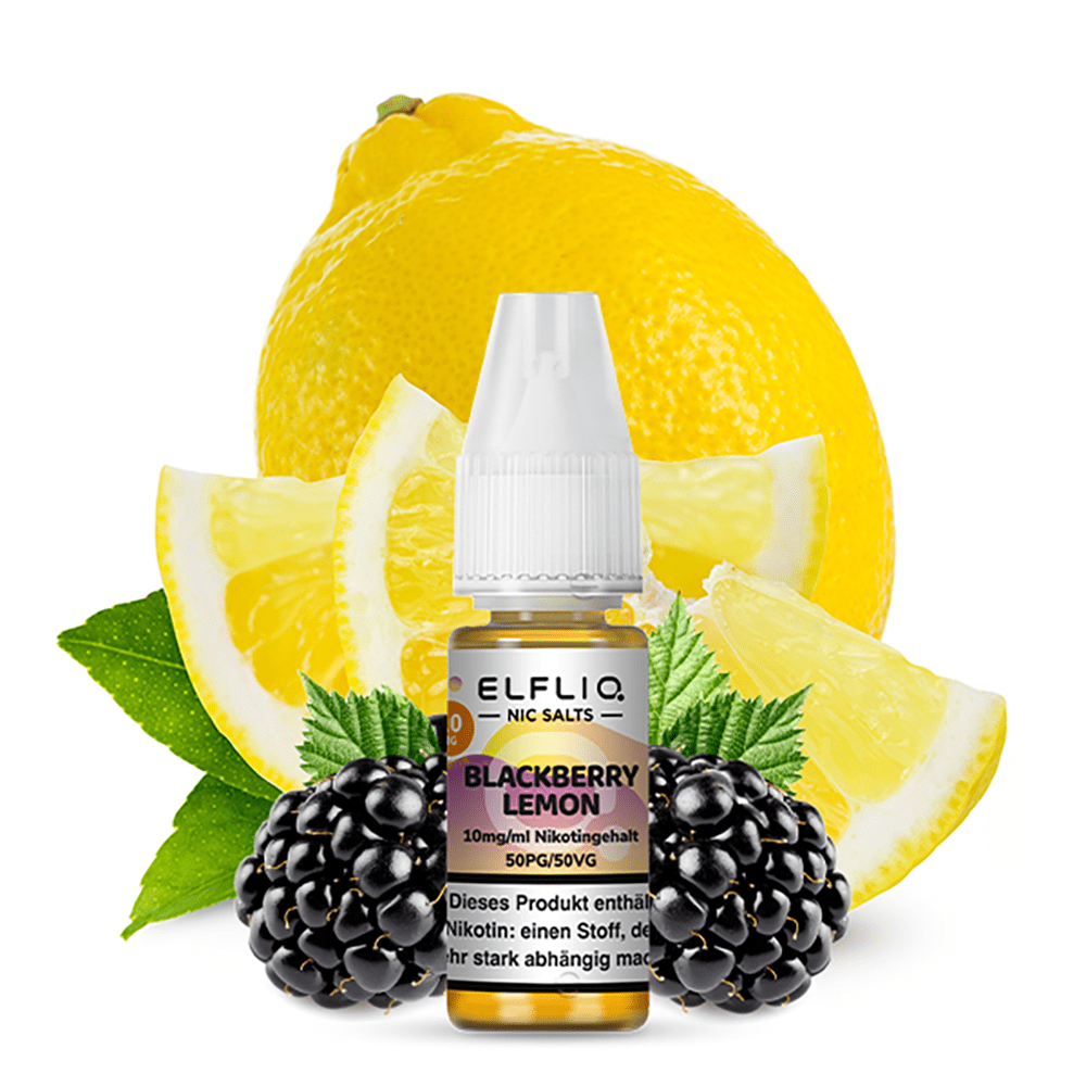 Elfliq by Elfbar Nikotinsalz - Blackberry Lemon - Liquid 10mg 10ml Elfliq by Elfbar Nikotinsalz - Blackberry Lemon - Liquid 10mg 10ml