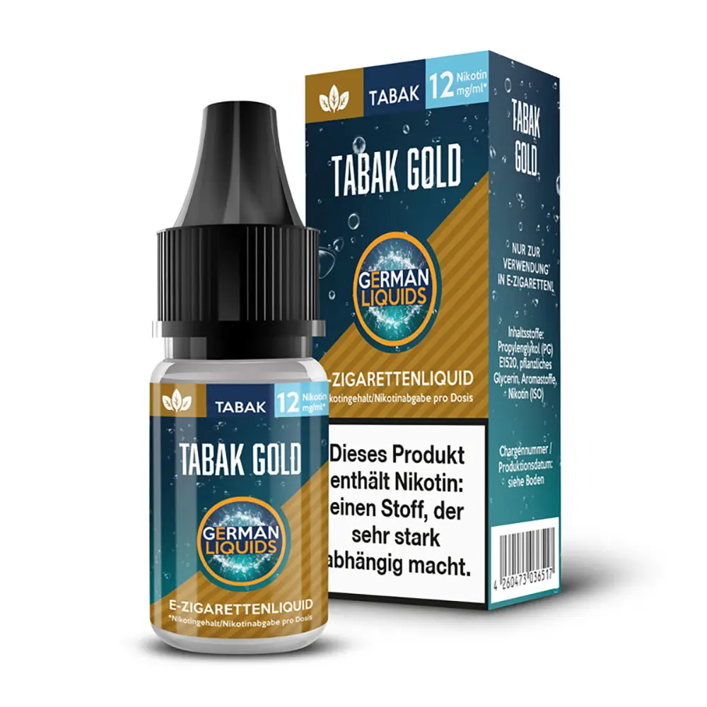 German Liquids Tabak Gold 12mg German Liquids Tabak Gold 12mg