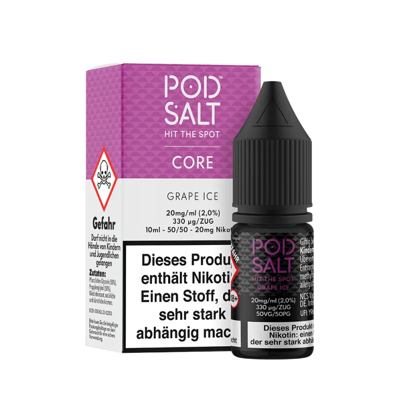 Pod Salt Core - Grape Ice 10ml Nikotinsalz Liquid