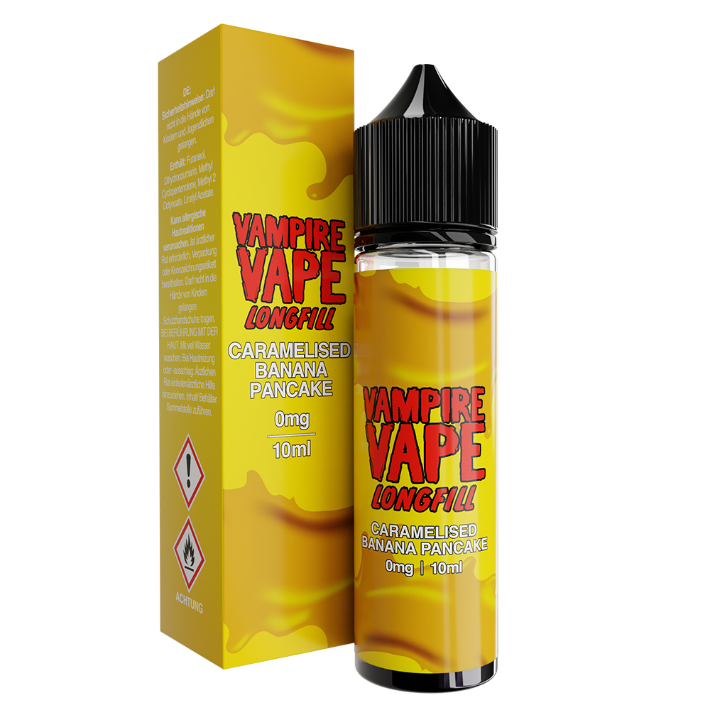 Vampire Vape Longfill - Caramelised Banana Pancake - 10ml Aroma in 60ml Flasche  C