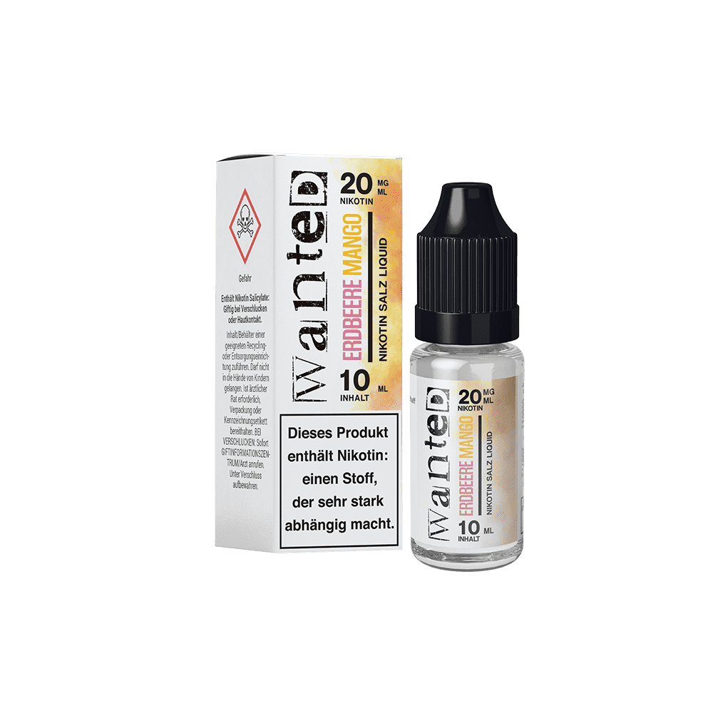Wanted Erdbeere Mango 20mg Overdosed 10ml Nikotinsalzliquid 