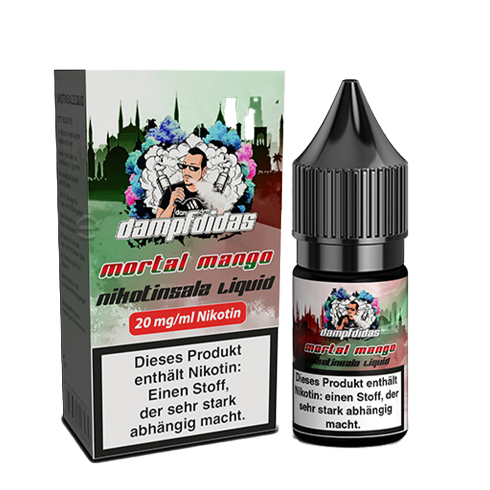 Dampfdidas Nikotinsalz - Mortal Mango - 10ml Liquid 20mg  Dampfdidas Nikotinsalz - Mortal Mango - 10ml Liquid 20mg