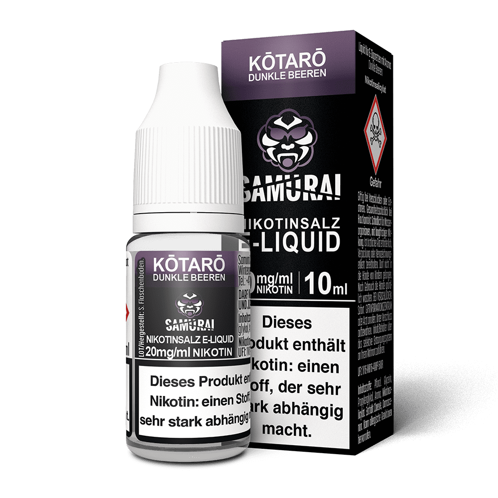 Samurai Nikotinsalz - Kotaro Dunkle Beeren - Liquid 20mg 10ml 