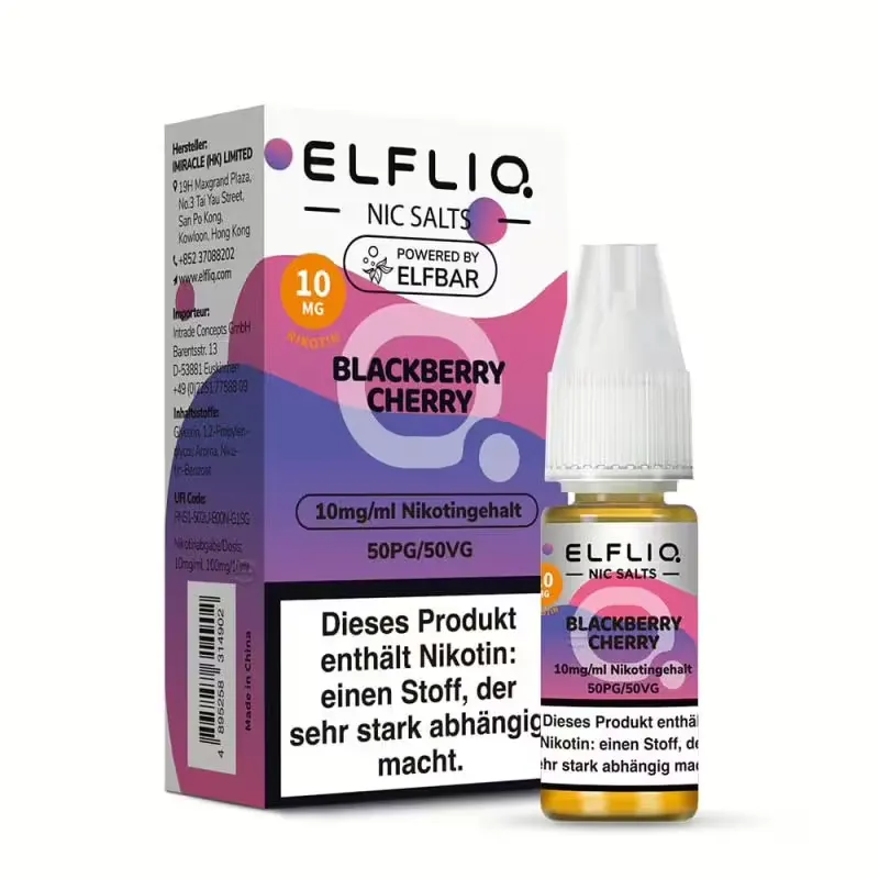 Elfliq - Blackberry Cherry 10ml Nikotinsalz Liquid