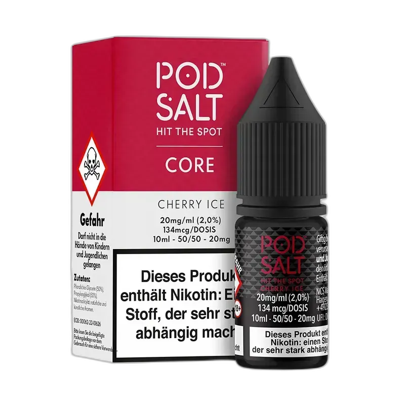 Pod Salt Core - Cherry Ice 10ml Nikotinsalz Liquid