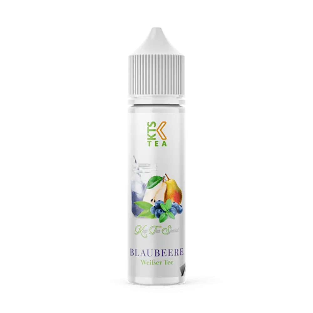 KTS Tea Line Blaubeere Weißer Tee Aroma Longfill 10ml in 60ml Flasche KTS Tea Line Blaubeere Weißer Tee Aroma Longfill 10ml in 60ml Flasche