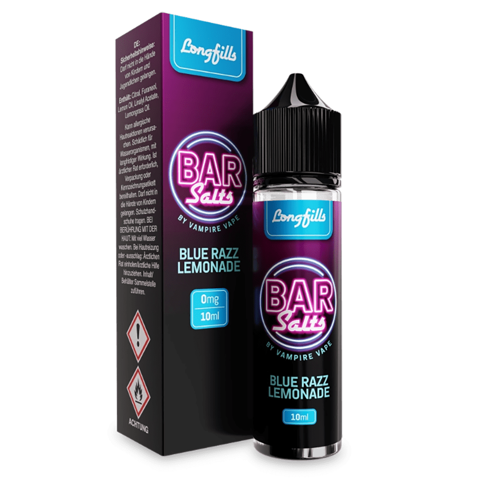 Bar Salts Aroma Longfill - Blue Razz Lemonade - 10ml in 60ml Flasche 