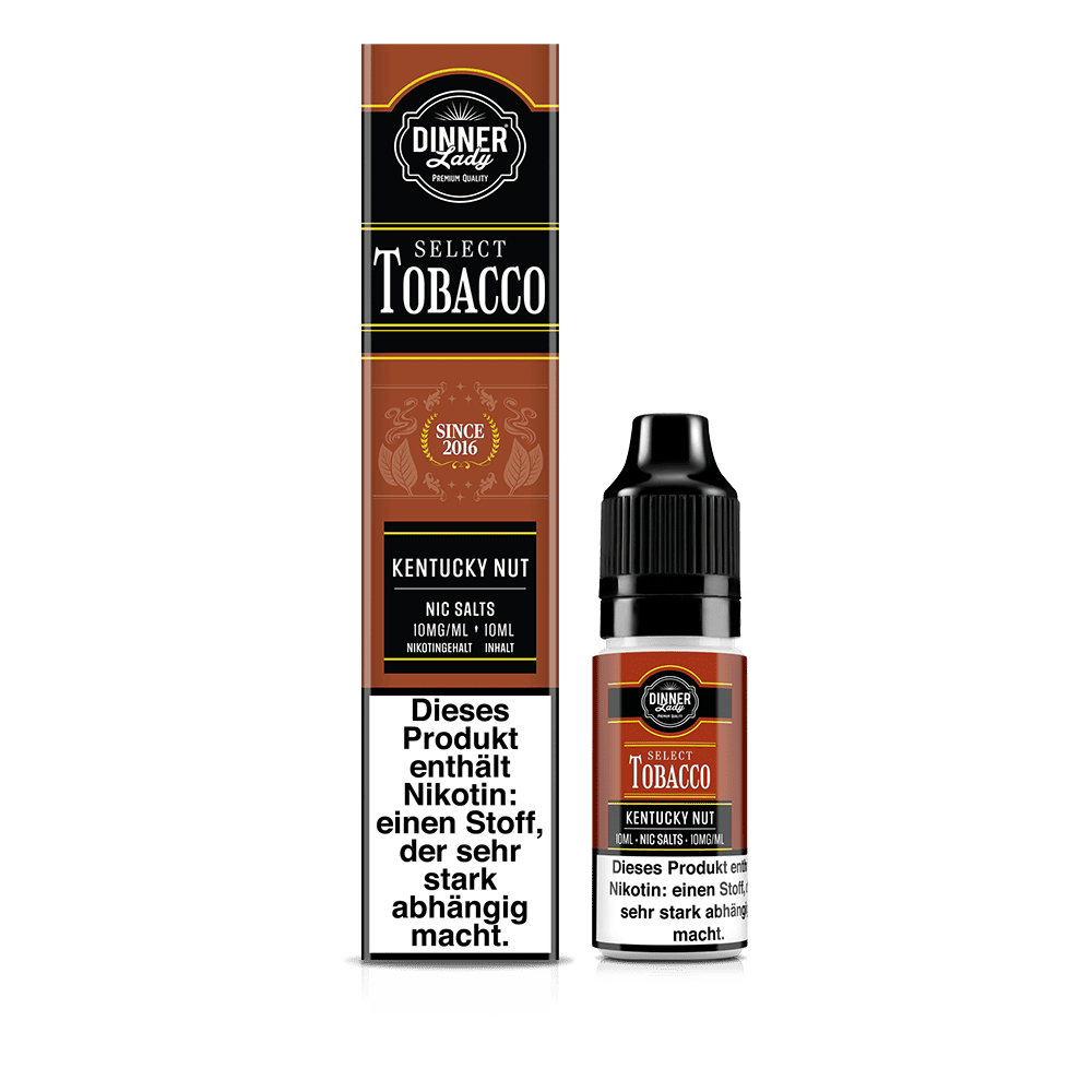 Dinner Lady Nikotinsalz - Kentucky Nut - 50/50 10ml Liquid 10mg 