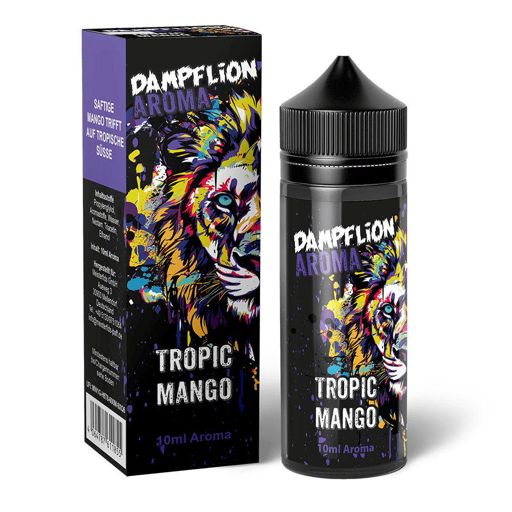 Dampflion Intense Longfill - Tropic Mango - 10ml in 120ml Flasche 