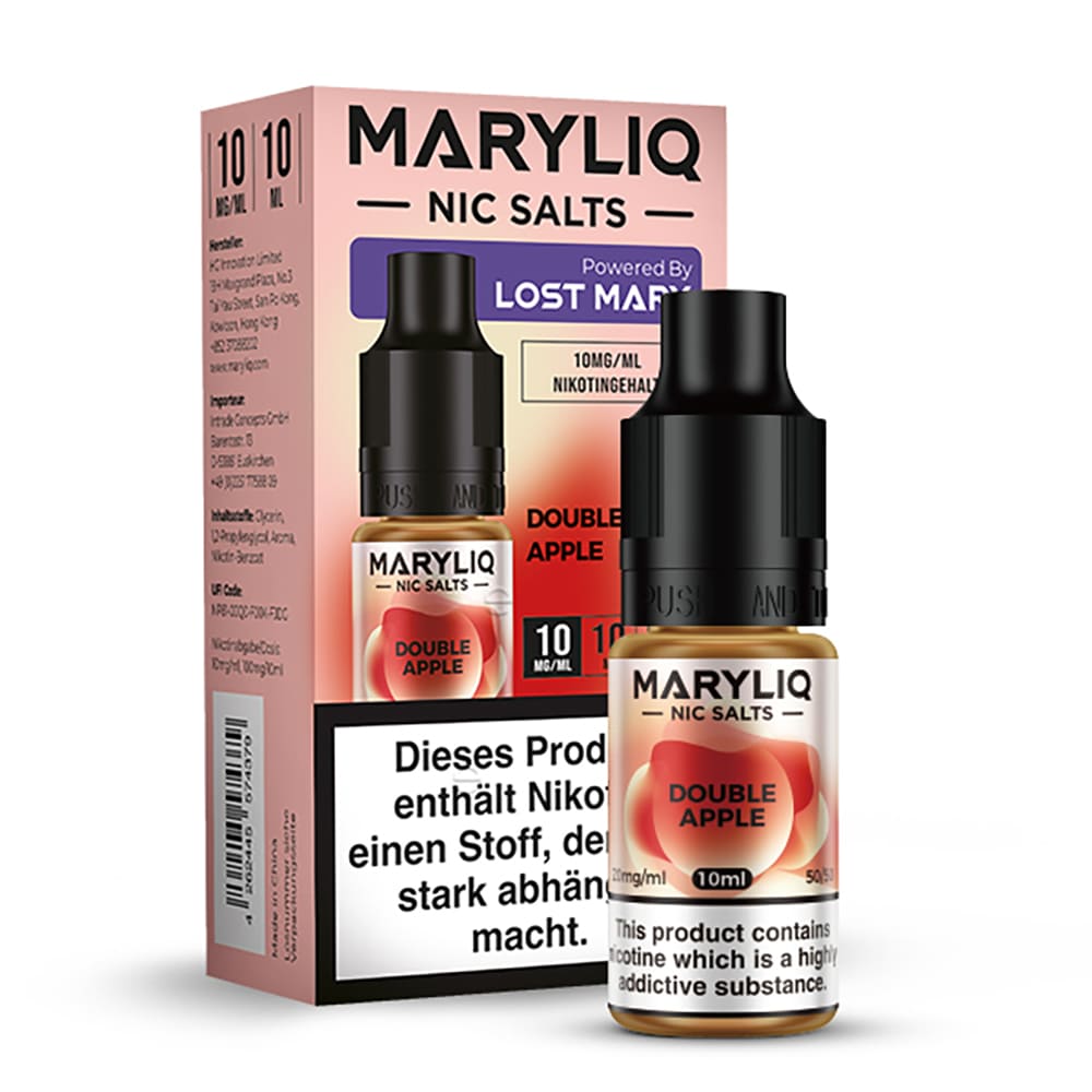 Maryliq Nikotinsalz - Double Apple - 10mg 10ml  Maryliq Nikotinsalz - Double Apple - 10mg 10ml
