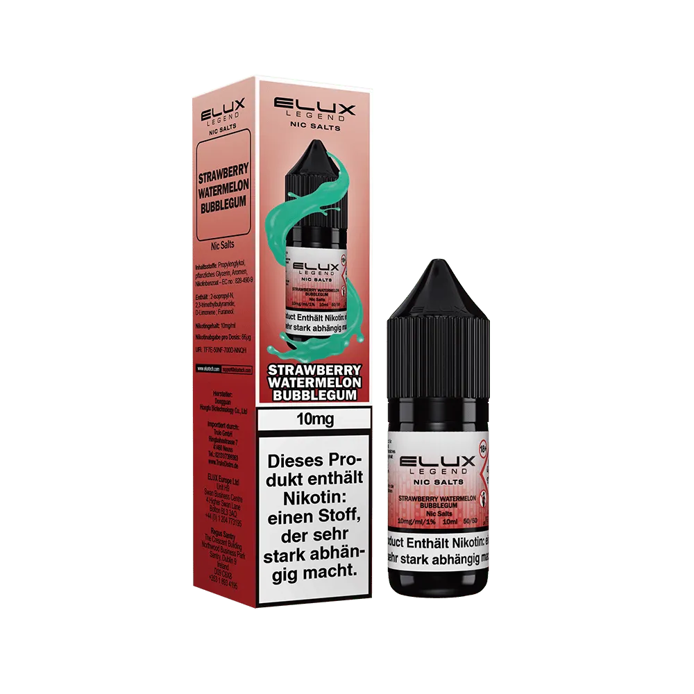 Elux - Strawberry Watermelon Bubblegum 10ml Nikotinsalz Liquid