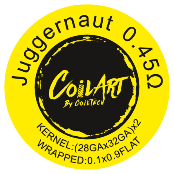 CoilART Juggernaut 0,45 ohm (1VE=10 coils) CoilART Juggernaut 0,45 ohm (1VE=10 coils)