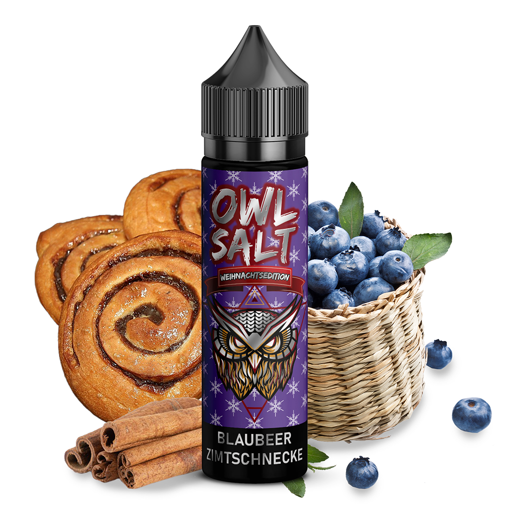 OWL Salt Aroma - Blaubeer Zimtschnecke - 10ml