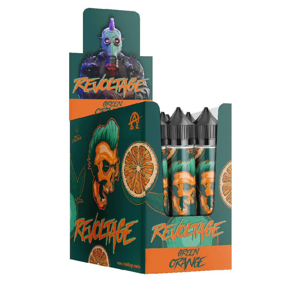 Revoltage Aroma Longfill - Green Orange - 15ml in 75ml Flasche 