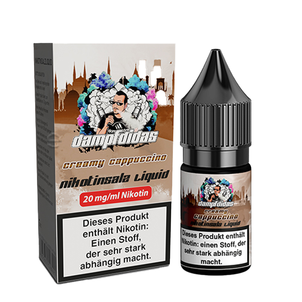 Dampfdidas Nikotinsalz - Creamy Cappuccino - 10ml Liquid 20mg  Dampfdidas Nikotinsalz - Creamy Cappuccino - 10ml Liquid 20mg