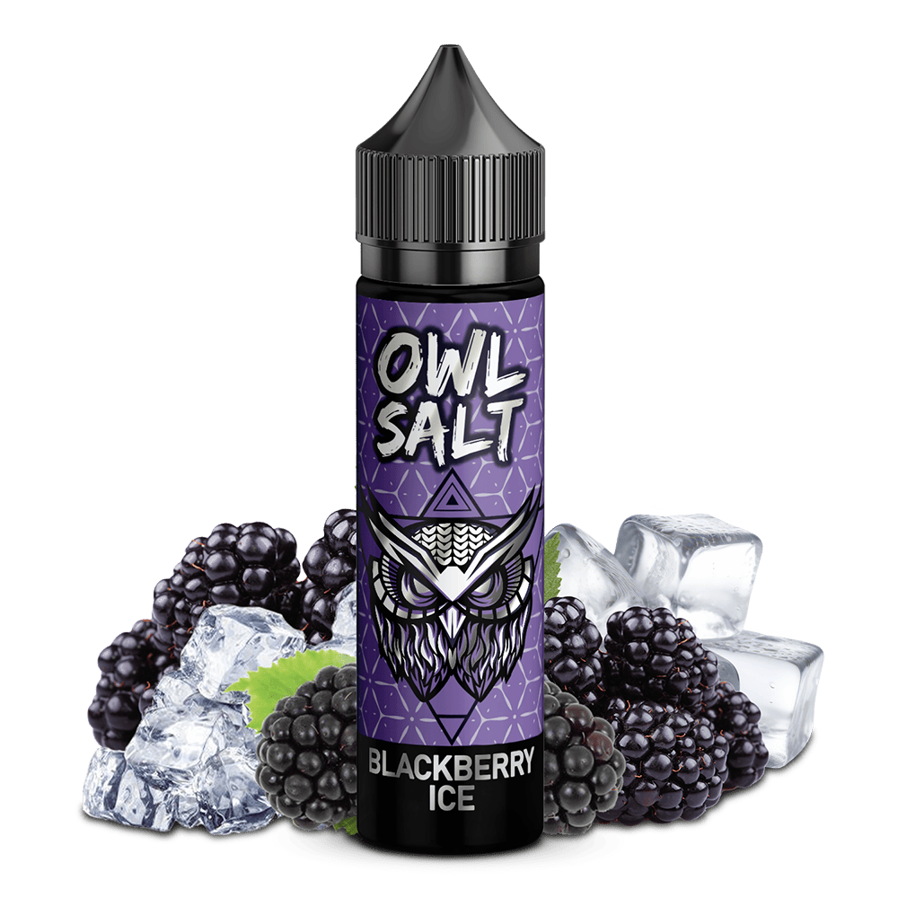 OWL Salt Aroma Longfill - Blackberry Ice - 10ml in 60ml Flasche 