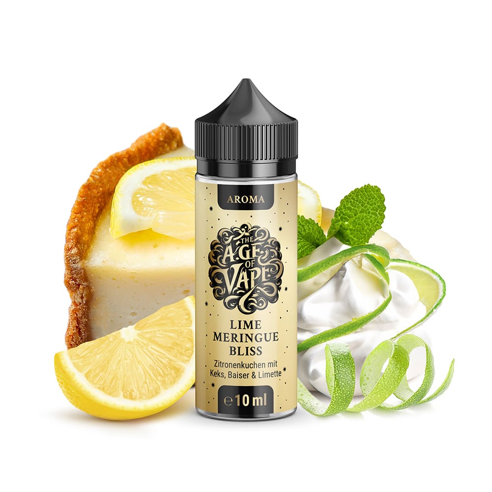 The Age of Vape Aroma Longfill - Lime Meringue Bliss - 10ml in 120ml Flasche 