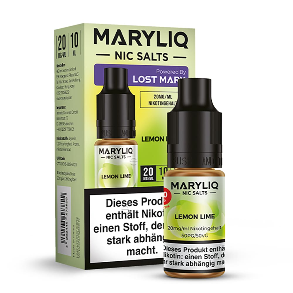 Maryliq Nikotinsalz - Lemon Lime - 20mg 10ml  Maryliq Nikotinsalz - Lemon Lime - 20mg 10ml