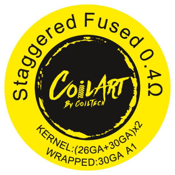 CoilART Staggered Fused 0,4 ohm (1VE=10 coils) CoilART Staggered Fused 0,4 ohm (1VE=10 coils)