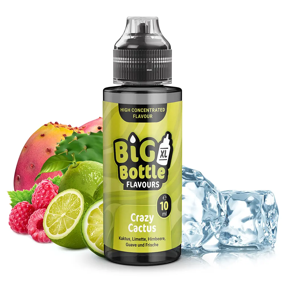 Big Bottle Flavours Aroma - Crazy Cactus - 10ml in 120ml Flasche 