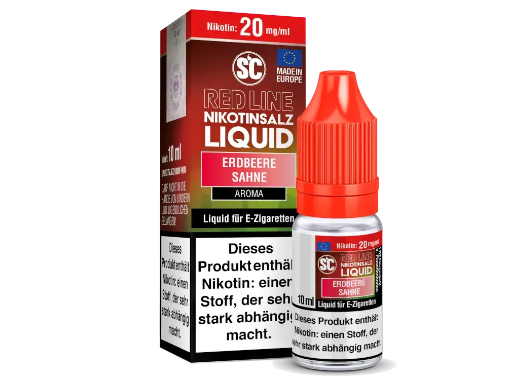 SC Red Line - Erdbeere Sahne 10ml Nikotinsalz Liquid