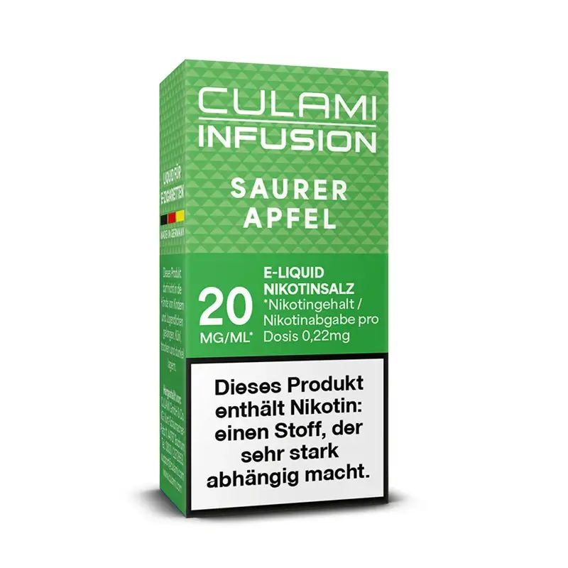 Culami Infusion - Saurer Apfel 10ml Nikotinsalz Liquid - 20mg
