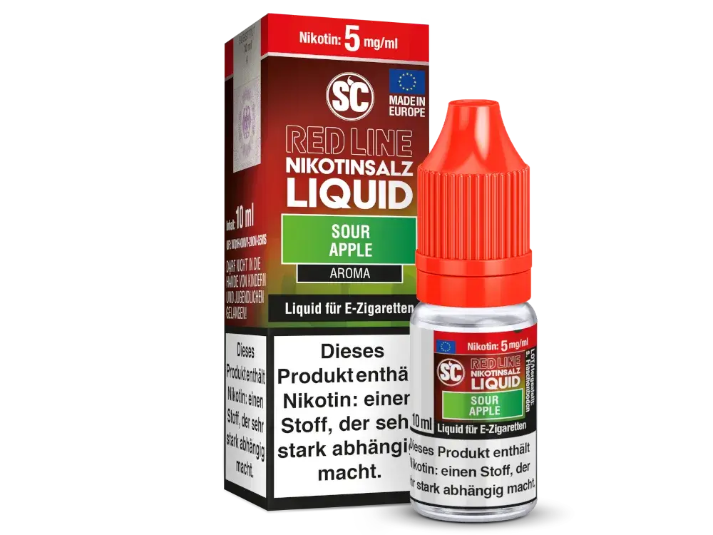 SC Red Line - Sour Apple 10ml Nikotinsalz Liquid