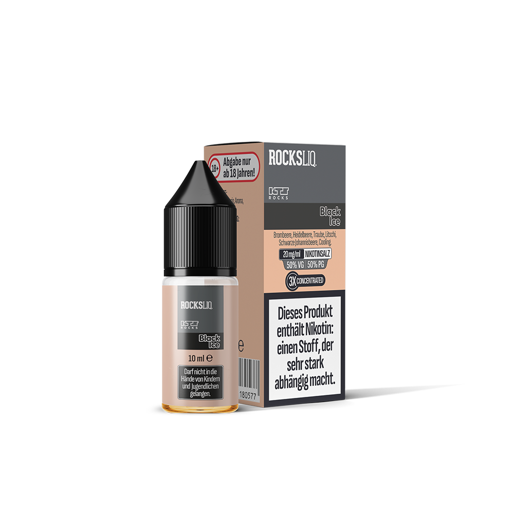 KTS Rocksliq Nikotinsalz - Black Ice - 10ml Liquid 20mg 