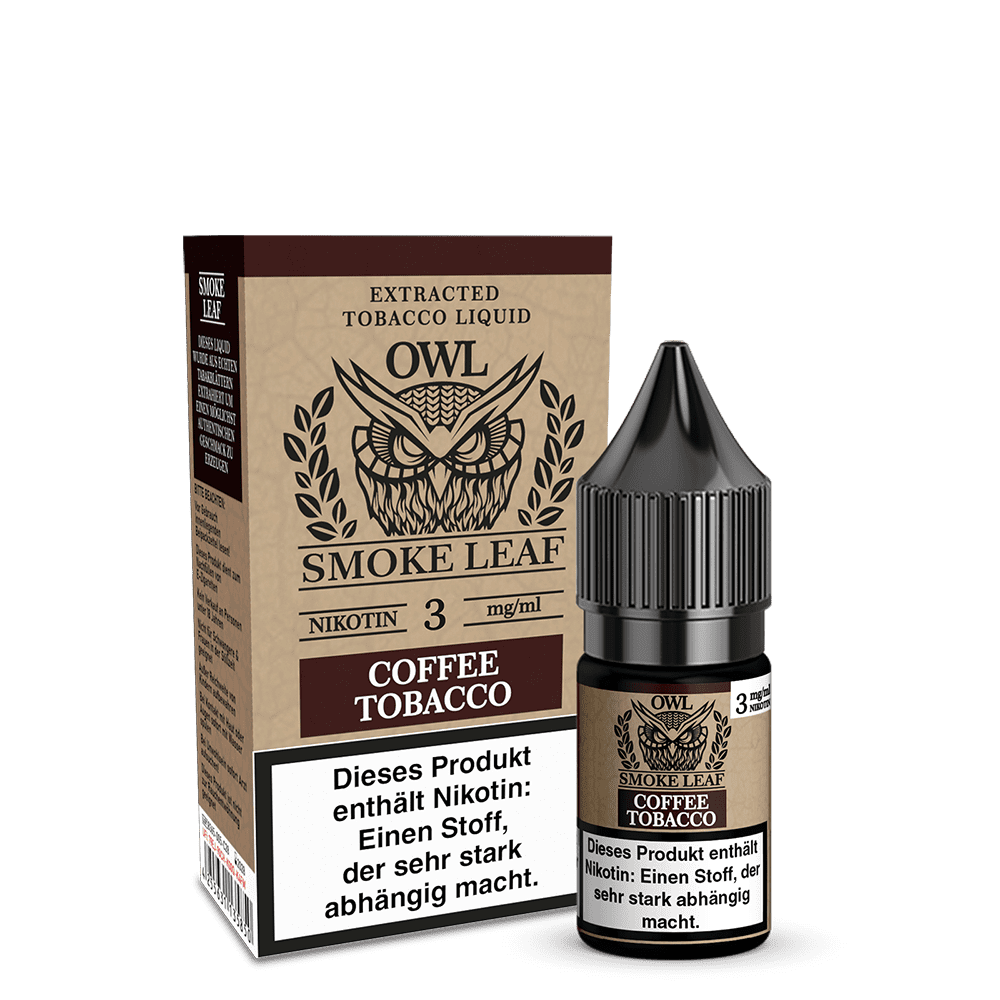OWL Smoke Leaf Liquid - Coffee Tobacco - 10ml 3mg  C