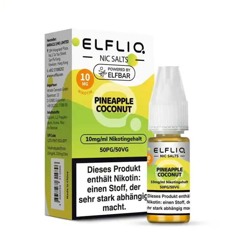 Elfliq - Pineapple Coconut 10ml Nikotinsalz Liquid
