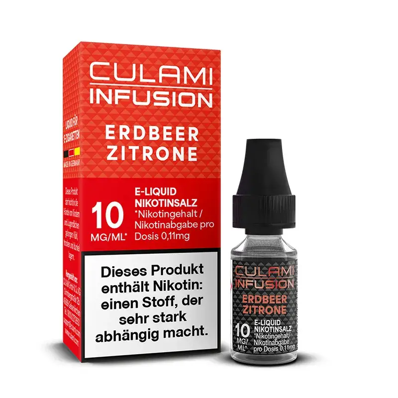 Culami Infusion - Erdbeer Zitrone 10ml Nikotinsalz Liquid