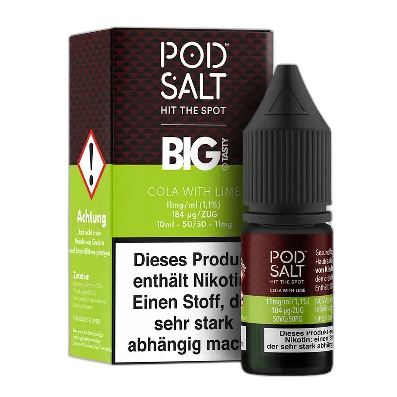 Pod Salt Fusion - Cola with Lime 10ml Nikotinsalz Liquid