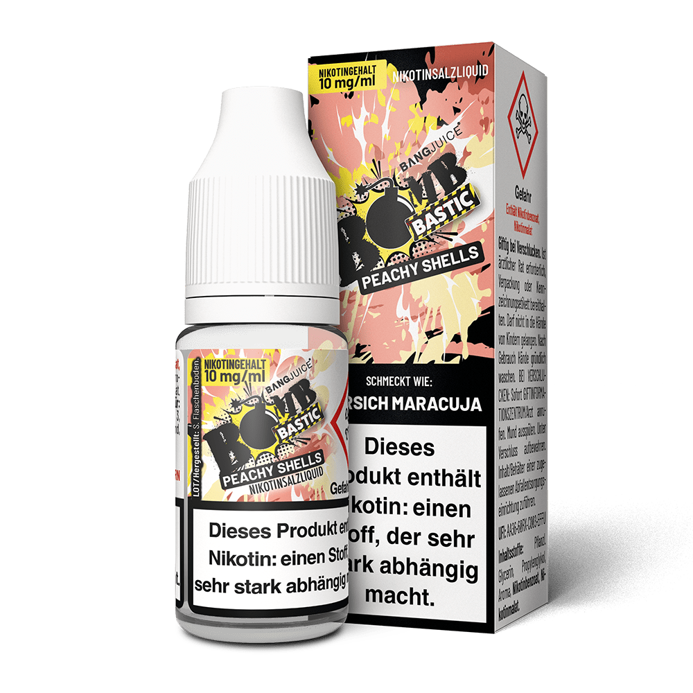 Bang Juice Bomb Bastic Nikotinsalz - Peachy Shells - 10mg 10ml 
