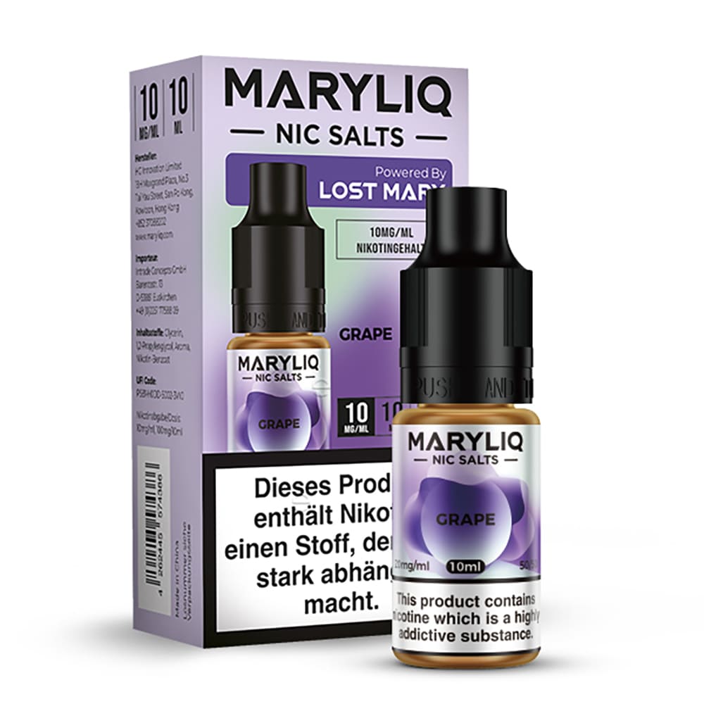 Maryliq Nikotinsalz - Grape - 10mg 10ml 