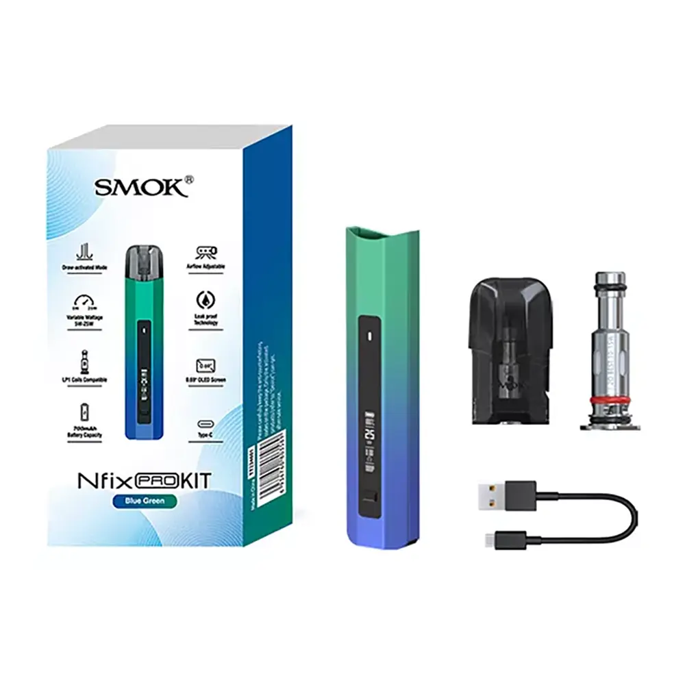 SMOK Nfix Pro Kit silver blue SMOK Nfix Pro Kit silver blue